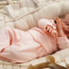 Noa realistic vinyl reborn baby doll side profile
