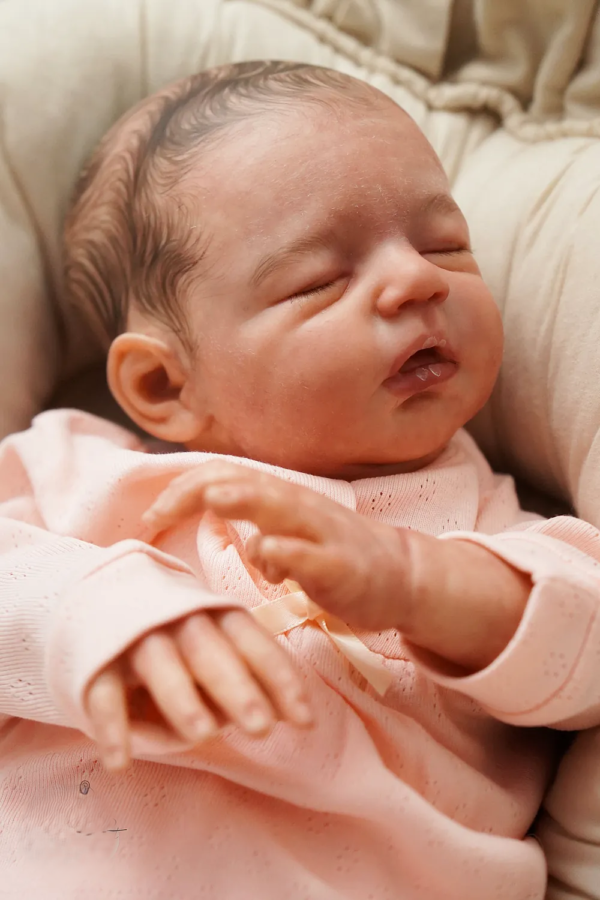 Noa handcrafted reborn doll fingernail detail