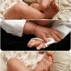 Noa realistic sleeping reborn baby doll close up