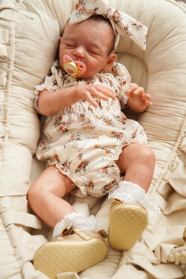 Noa beautiful vinyl reborn baby doll sleeping newborn