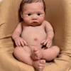 River Awake — Adorable Full Silicone Preemie Reborn Baby Boy Doll | 18" Open Eyes
