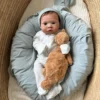 River Awake — Adorable Full Silicone Preemie Reborn Baby Boy Doll | 18" Open Eyes
