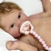 Scarlett lifelike silicone newborn reborn doll side profile
