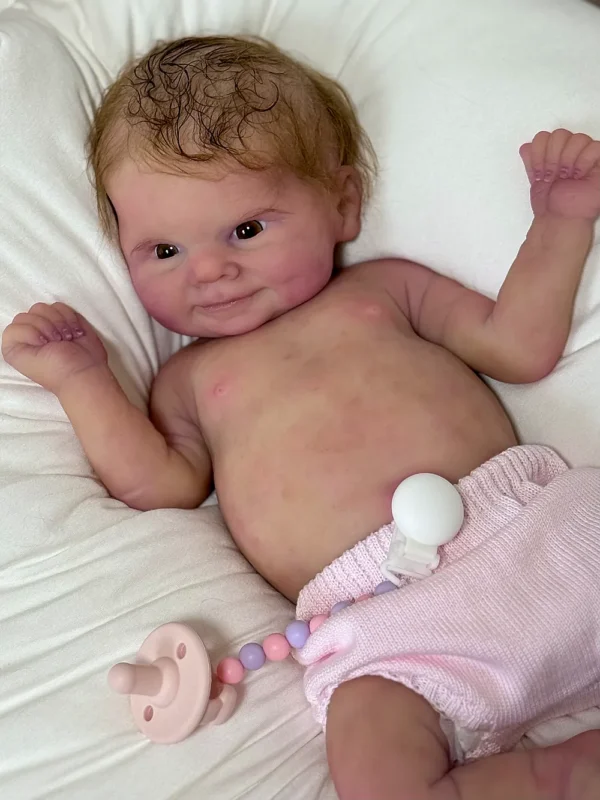 Scarlett full silicone reborn baby doll veining detail
