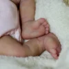 Scarlett silicone reborn baby doll fingernail detail