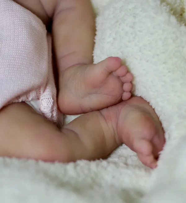 Scarlett silicone reborn baby doll fingernail detail