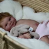 Scarlett realistic newborn silicone reborn doll close up