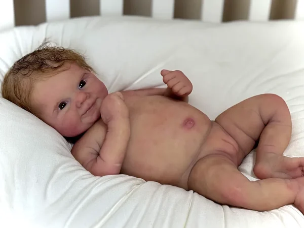 Scarlett full silicone reborn baby doll veining detail
