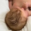 Scarlett silicone reborn baby girl doll hair details