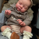 Valerie full silicone reborn baby girl doll lifelike peaceful newborn for sale