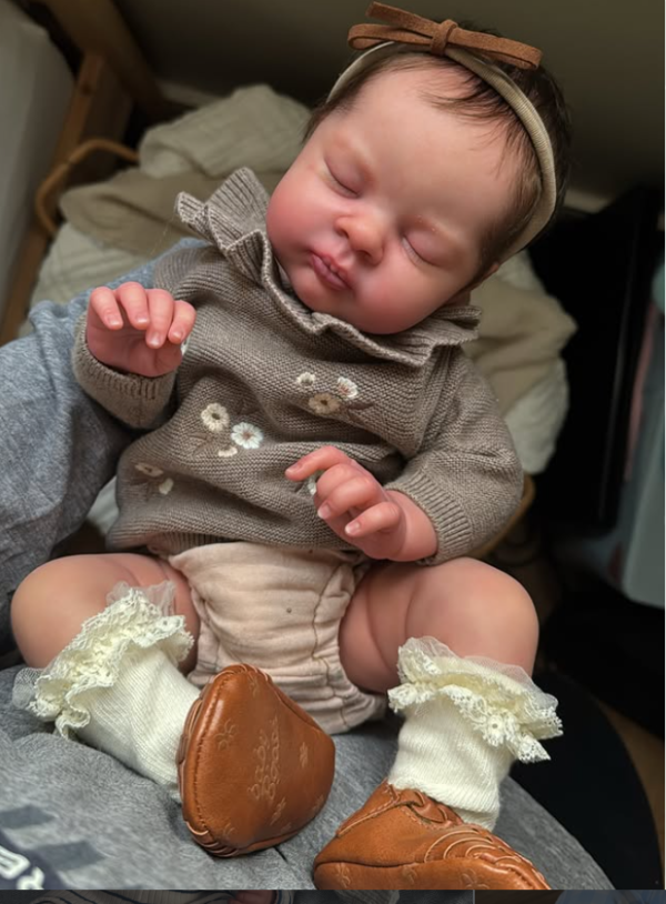 Valerie full silicone reborn baby girl doll lifelike peaceful newborn for sale
