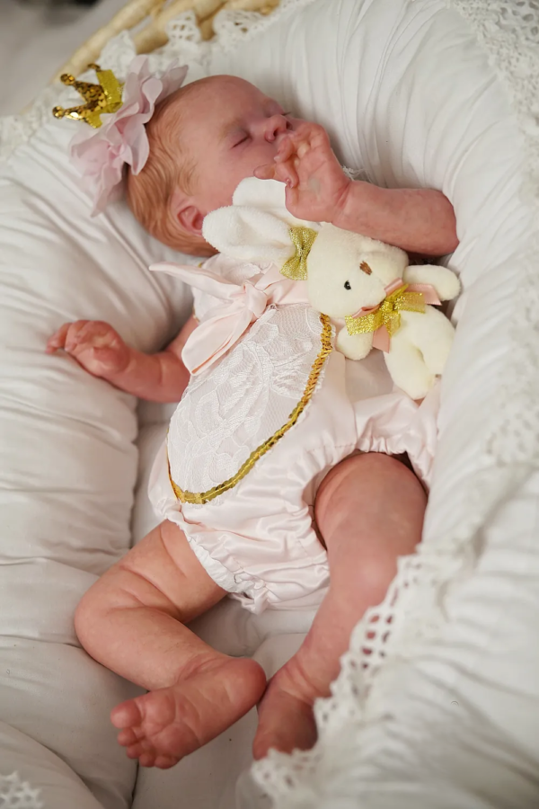 Esenia — Gorgeous Vinyl Reborn Baby Girl Doll | 19" Lifelike Weighted Newborn
