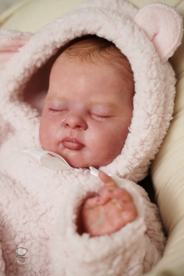 Esenia — Gorgeous Vinyl Reborn Baby Girl Doll | 19" Lifelike Weighted Newborn