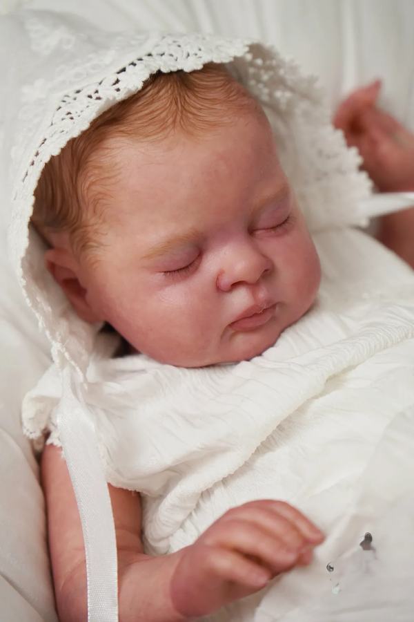 Esenia — Gorgeous Vinyl Reborn Baby Girl Doll | 19" Lifelike Weighted Newborn