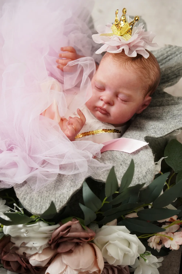 Esenia — Gorgeous Vinyl Reborn Baby Girl Doll | 19" Lifelike Weighted Newborn