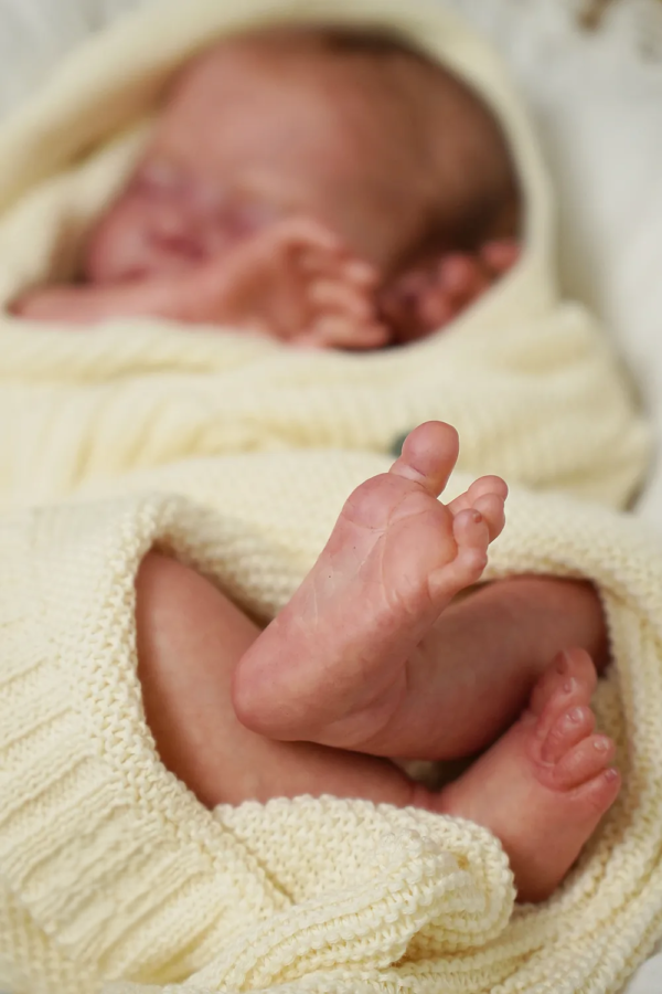 Esenia — Gorgeous Vinyl Reborn Baby Girl Doll | 19" Lifelike Weighted Newborn