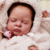 Esenia — Gorgeous Vinyl Reborn Baby Girl Doll | 19" Lifelike Weighted Newborn