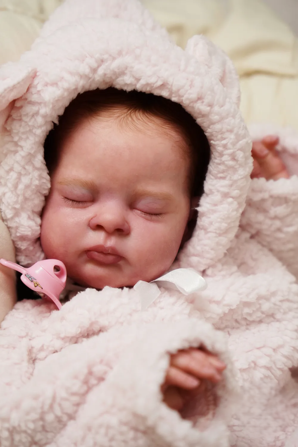 Esenia — Gorgeous Vinyl Reborn Baby Girl Doll | 19" Lifelike Weighted Newborn