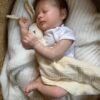 Evelyn — Charming Vinyl Reborn Baby Girl Doll | 19" Lifelike Weighted Newborn