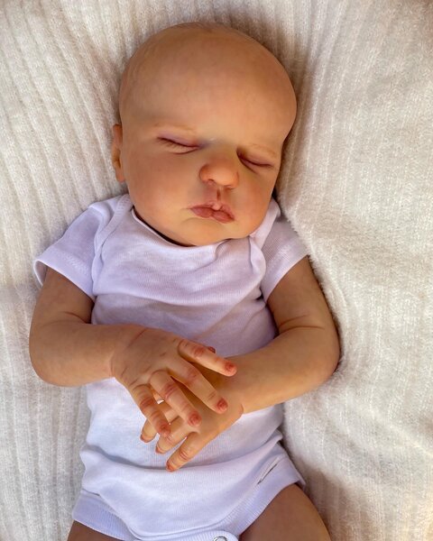John John — Adorable Vinyl Reborn Baby Boy Doll | 20" Lifelike Weighted Newborn