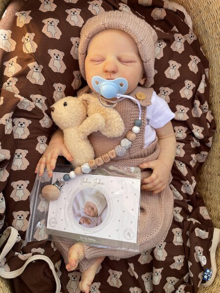 John John — Adorable Vinyl Reborn Baby Boy Doll | 20" Lifelike Weighted Newborn