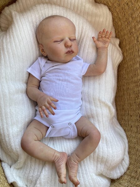 John John — Adorable Vinyl Reborn Baby Boy Doll | 20" Lifelike Weighted Newborn