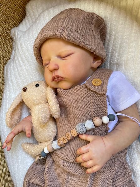 John John — Adorable Vinyl Reborn Baby Boy Doll | 20" Lifelike Weighted Newborn