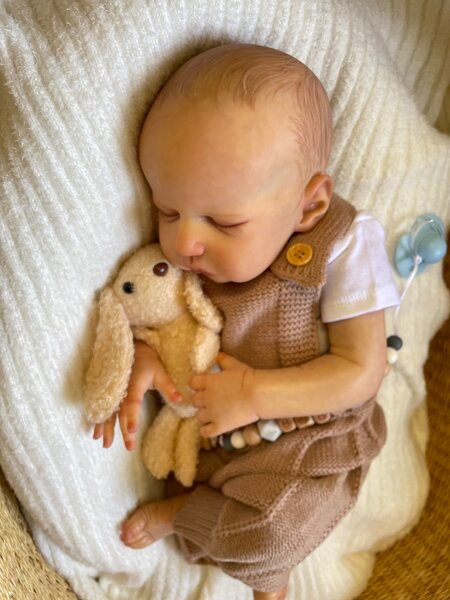 John John — Adorable Vinyl Reborn Baby Boy Doll | 20" Lifelike Weighted Newborn