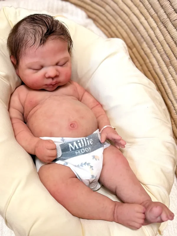 Luna — Heavenly Full Silicone Reborn Baby Girl Doll | 18½" Italian Sculpt Newborn