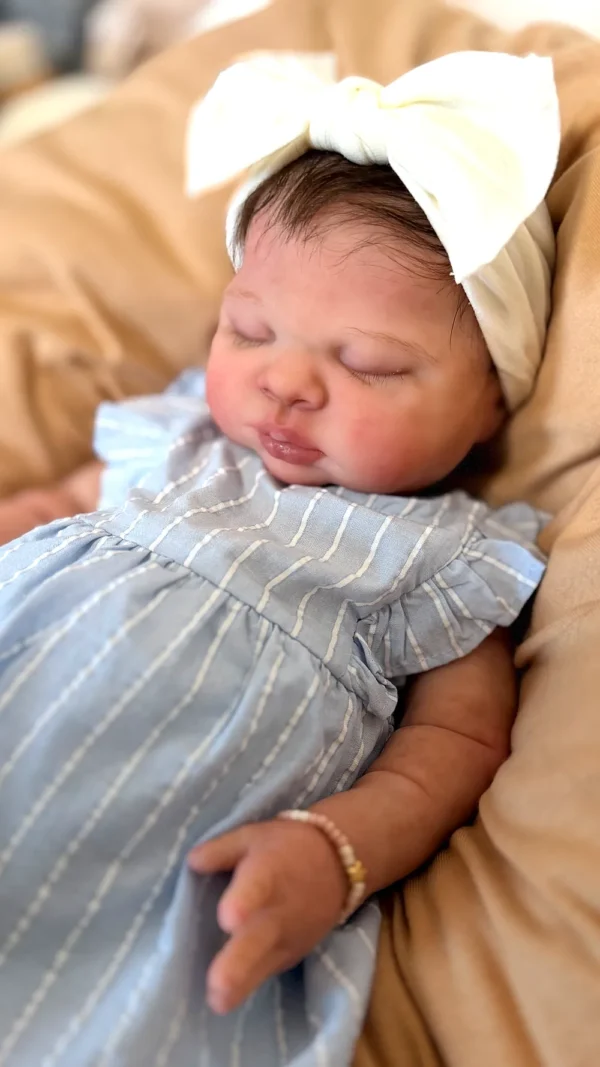 Luna — Heavenly Full Silicone Reborn Baby Girl Doll | 18½" Italian Sculpt Newborn