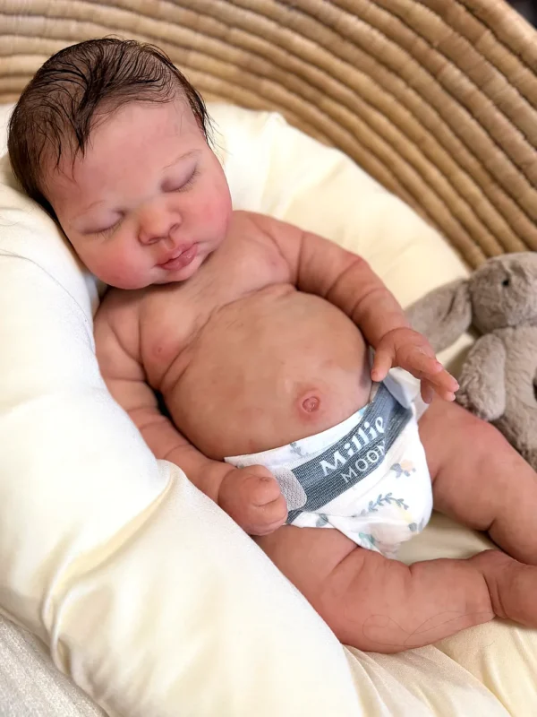 Luna — Heavenly Full Silicone Reborn Baby Girl Doll | 18½" Italian Sculpt Newborn
