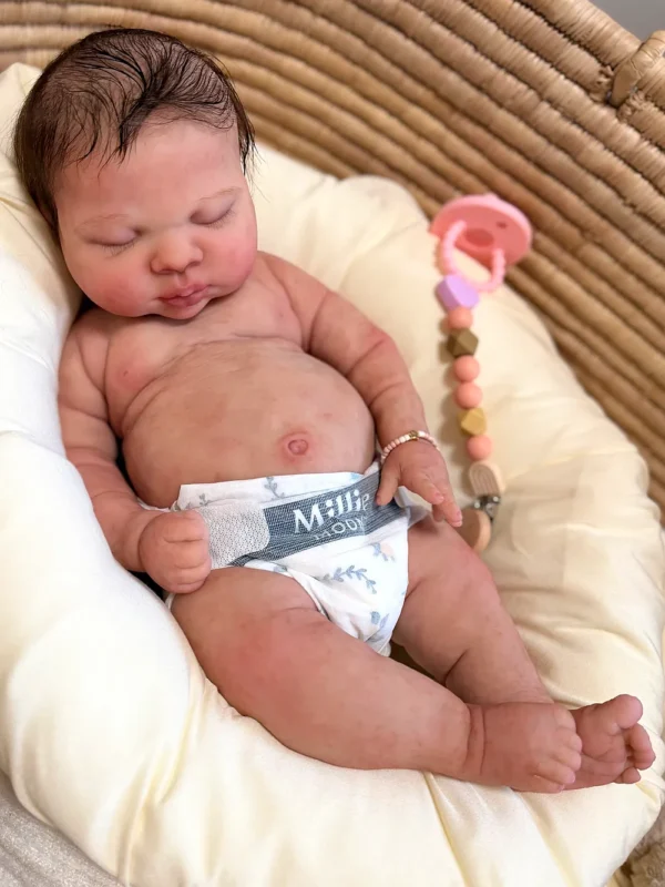 Luna — Heavenly Full Silicone Reborn Baby Girl Doll | 18½" Italian Sculpt Newborn