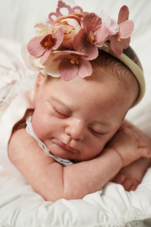 Otto vinyl reborn baby boy doll peaceful sleeping newborn handcrafted