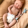 River Asleep Boy — Peaceful Full Silicone Preemie Reborn Baby Boy Doll | 18" Sleeping Newborn