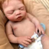River Asleep Boy — Peaceful Full Silicone Preemie Reborn Baby Boy Doll | 18" Sleeping Newborn