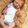 River Asleep Boy — Peaceful Full Silicone Preemie Reborn Baby Boy Doll | 18" Sleeping Newborn