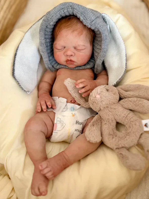 River Asleep Boy full silicone preemie reborn baby boy doll sleeping peaceful newborn