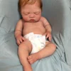 River Asleep Boy — Peaceful Full Silicone Preemie Reborn Baby Boy Doll | 18" Sleeping Newborn
