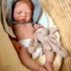 River Asleep Boy — Peaceful Full Silicone Preemie Reborn Baby Boy Doll | 18" Sleeping Newborn