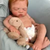 River Asleep Boy — Peaceful Full Silicone Preemie Reborn Baby Boy Doll | 18" Sleeping Newborn