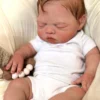 River Asleep Boy — Peaceful Full Silicone Preemie Reborn Baby Boy Doll | 18" Sleeping Newborn