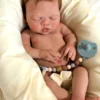 River Asleep Boy — Peaceful Full Silicone Preemie Reborn Baby Boy Doll | 18" Sleeping Newborn