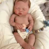 River Asleep Boy — Peaceful Full Silicone Preemie Reborn Baby Boy Doll | 18" Sleeping Newborn