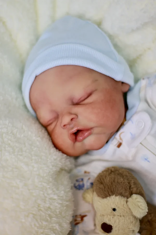 Scout partial silicone reborn baby doll sleeping newborn
