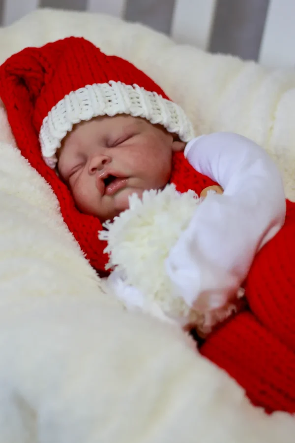Scout silicone reborn baby girl doll peaceful sleeping