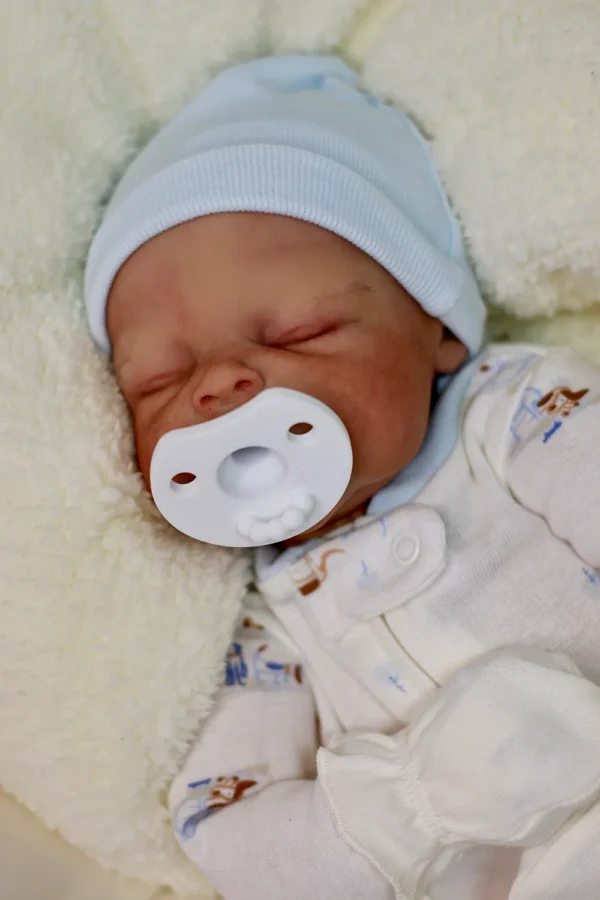 Scout partial silicone reborn doll side profile