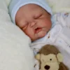 Scout handcrafted reborn baby doll ear and face detail