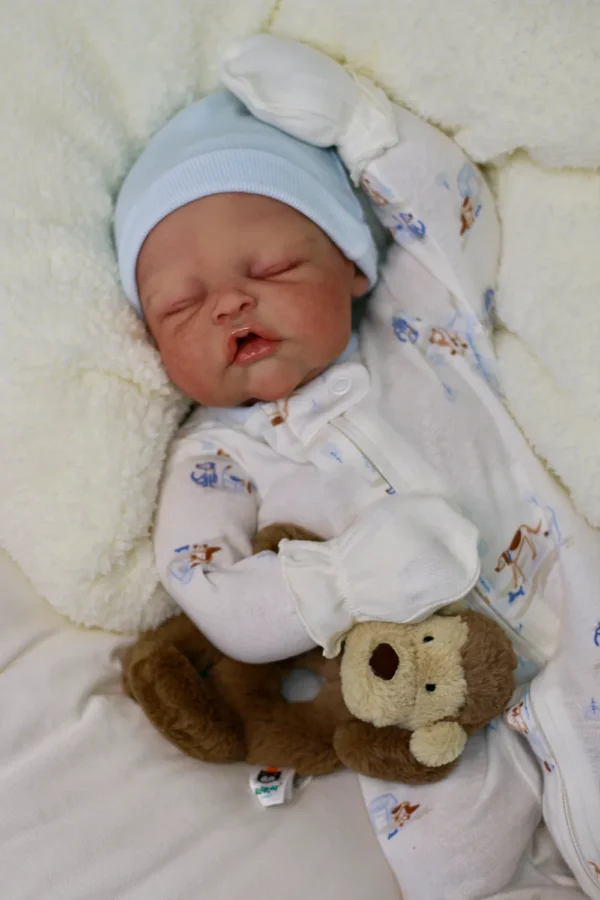 Scout partial silicone reborn baby doll top view