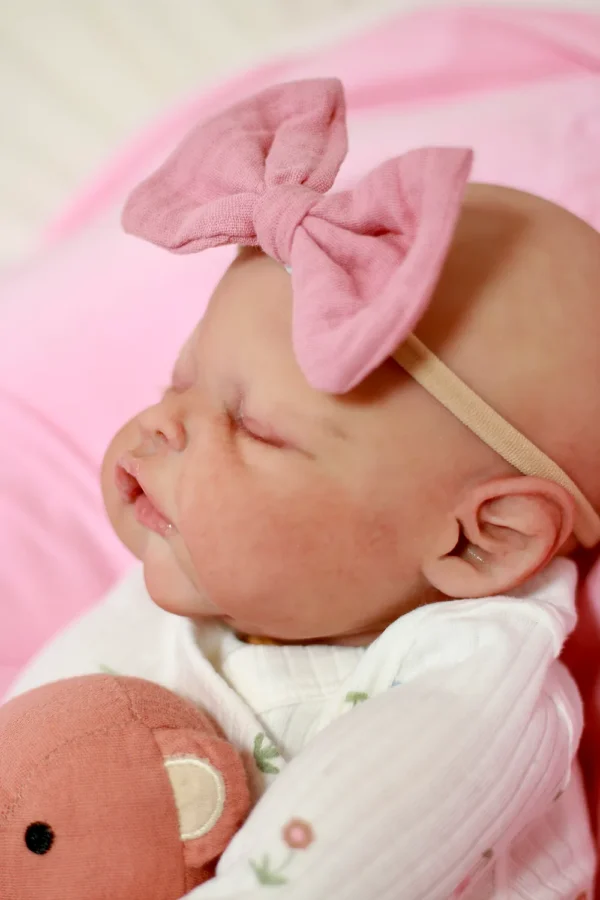 Scout reborn baby doll hand painted skin detail