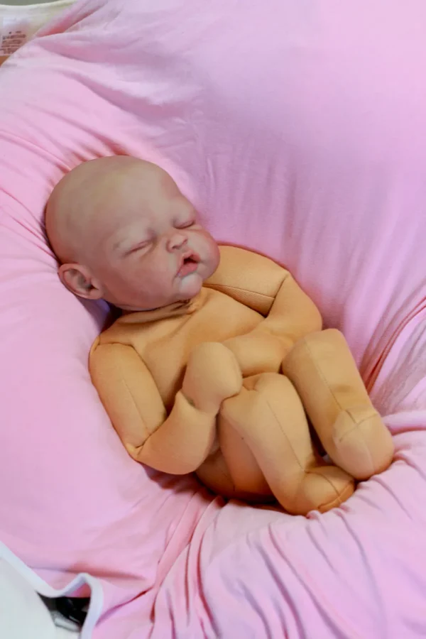 Scout partial silicone newborn doll cloth body
